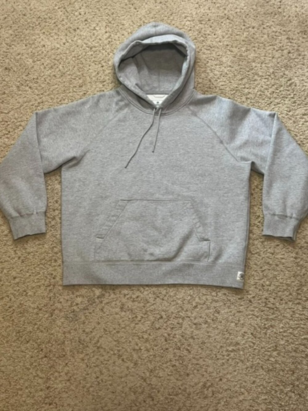 Reigning Champ Gray Brushed Fleece Standard Hoodie Sweatshirt Size L See Measure